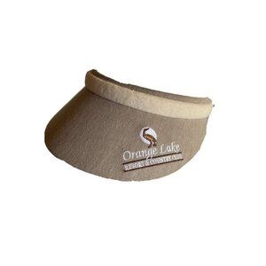 Orange Lake Resort Country Club Khaki Golf Women's Visor Open Back